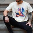 Bookworm Book Lover Women Girls Dragon Reading Men's Comfort Colors T-Shirt Ivory
