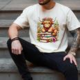 Bookworm Cute Highland Cow Reading Book Men's Comfort Colors T-Shirt Ivory Bookworm Cute Highland Cow Reading Book Men's Comfort Colors T-Shirt Ivory