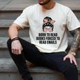 Born To Read Books Forced To Read Emails Messy Bun Reading Men's Comfort Colors T-Shirt Ivory Born To Read Books Forced To Read Emails Messy Bun Reading Men's Comfort Colors T-Shirt Ivory