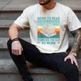 Born To Read Go Work Book Reading Librarian Men Women Men's Comfort Colors T-Shirt Ivory