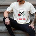I Buy Her Books And Call Her A Good Girl Skull Rose Bookworm Men's Comfort Colors T-Shirt Ivory