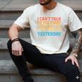 I Can't Talk To You Today Introvert Sarcastic Joke Men's Comfort Colors T-Shirt Ivory I Can't Talk To You Today Introvert Sarcastic Joke Men's Comfort Colors T-Shirt Ivory
