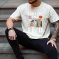 Carve Out Time To Read Halloween Ghost Books Raglan Baseball Tee Men's Comfort Colors T-Shirt Ivory