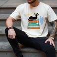 Cat And Books Retro Midcentury Mid Century Aesthetic Men's Comfort Colors T-Shirt Ivory Cat And Books Retro Midcentury Mid Century Aesthetic Men's Comfort Colors T-Shirt Ivory