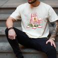 Caution Slippery When Reading Book Reader Men's Comfort Colors T-Shirt Ivory