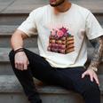 Chapter 67 Floral Book Stack Men's Comfort Colors T-Shirt Ivory
