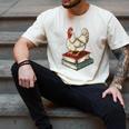 Chicken Books Back To School First Day Of School Boys Girls Men's Comfort Colors T-Shirt Ivory Chicken Books Back To School First Day Of School Boys Girls Men's Comfort Colors T-Shirt Ivory