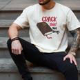 Christian Quote Holy Bible Crack This Book Not Drugs Men's Comfort Colors T-Shirt Ivory