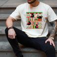 Christmas Cat Santa Bookshelves Book Lover Reader Men's Comfort Colors T-Shirt Ivory