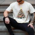 Christmas Tree Books Book Reading Bookworm Men's Comfort Colors T-Shirt Ivory