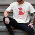 Clifford The Big Red Dog Pink Text With Bow Illustrated Book Men's Comfort Colors T-Shirt Ivory Clifford The Big Red Dog Pink Text With Bow Illustrated Book Men's Comfort Colors T-Shirt Ivory