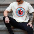 Clifford The Big Red Dog Round Distressed Logo Kids Books Men's Comfort Colors T-Shirt Ivory Clifford The Big Red Dog Round Distressed Logo Kids Books Men's Comfort Colors T-Shirt Ivory