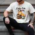 Coffee Cats And Books Lover For Women & Girls Coffee Men's Comfort Colors T-Shirt Ivory