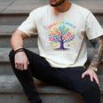 Color Our World Summer Reading Program 2025 Trippy Book Tree Men's Comfort Colors T-Shirt Ivory