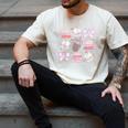Coquette Bow Book Coffee Valentines Bookish Library Teacher Men's Comfort Colors T-Shirt Ivory