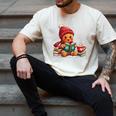 Cozy Gingerbread Christmas Reading Book Xmas Snowflakes Fall Men's Comfort Colors T-Shirt Ivory