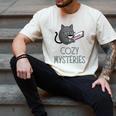 Cozy Mysteries Coffee And Novel For Book Lovers Men's Comfort Colors T-Shirt Ivory Cozy Mysteries Coffee And Novel For Book Lovers Men's Comfort Colors T-Shirt Ivory