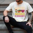 Crochet Coffee Reading Books Crocheter Crocheting Men's Comfort Colors T-Shirt Ivory Crochet Coffee Reading Books Crocheter Crocheting Men's Comfort Colors T-Shirt Ivory
