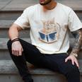 Cute Cat Reading Books With Tea Men's Comfort Colors T-Shirt Ivory