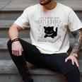 Cute Cats And Books Aesthetic Feline Reader Graphic Premium Tri-Blend Men's Comfort Colors T-Shirt Ivory