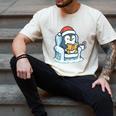 Cute Christmas Penguin Reading Book Cozy Winter Holiday Art Men's Comfort Colors T-Shirt Ivory Cute Christmas Penguin Reading Book Cozy Winter Holiday Art Men's Comfort Colors T-Shirt Ivory