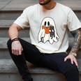 Cute Ghost Cat Reading Book Spooky Season Halloween Costume Men's Comfort Colors T-Shirt Ivory Cute Ghost Cat Reading Book Spooky Season Halloween Costume Men's Comfort Colors T-Shirt Ivory