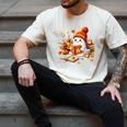 Cute Ghost Reading Book Lovers Halloween Pumpkin Women Girls Men's Comfort Colors T-Shirt Ivory
