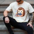 Cute Hedgehog Book Lover Readers Animal Reading Men's Comfort Colors T-Shirt Ivory Cute Hedgehog Book Lover Readers Animal Reading Men's Comfort Colors T-Shirt Ivory