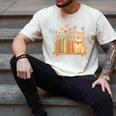 Cute Kawaii Cat Books Flowers Men's Comfort Colors T-Shirt Ivory
