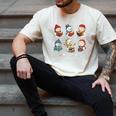 Cute Snowman Reading Books Christmas Winter Book Lover Men's Comfort Colors T-Shirt Ivory