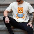 Cute Teddy Bear Reading Book Adorable For Readers Men's Comfort Colors T-Shirt Ivory