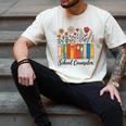 Cute Wildflower Book School Counseling Life School Counselor Men's Comfort Colors T-Shirt Ivory