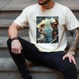 David And Goliath Bible Book Of Samuel King David Comic Men's Comfort Colors T-Shirt Ivory