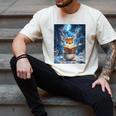 Deer Reads Book Women Girls Reindeer Men's Comfort Colors T-Shirt Ivory