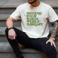 Defend Your Local Public Library For Book Lovers Men's Comfort Colors T-Shirt Ivory Defend Your Local Public Library For Book Lovers Men's Comfort Colors T-Shirt Ivory