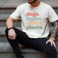 Dogs Books Coffee Plant Lover Gardening Cute Mom Life Men's Comfort Colors T-Shirt Ivory