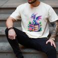 Dragon Book Fantasy Reading Men's Comfort Colors T-Shirt Ivory Dragon Book Fantasy Reading Men's Comfort Colors T-Shirt Ivory