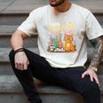 Easily Distracted By Cats And Books Book & Cat Lover Men's Comfort Colors T-Shirt Ivory