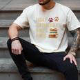 Easily Distracted By Dogs And Books Pets Books Lovers Men's Comfort Colors T-Shirt Ivory