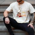 Easily Distracted By Goats And Books Goats And Book Reading Men's Comfort Colors T-Shirt Ivory