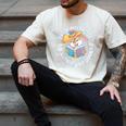 Easily Distracted By Rabbits And Books Reading Men's Comfort Colors T-Shirt Ivory