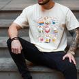 Easter Teacher Cute Bunny Reding Books Librarian Bookworm Men's Comfort Colors T-Shirt Ivory