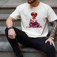Educated Melanin Queen Afro Women Reading Book History Men's Comfort Colors T-Shirt Ivory
