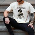 Education Is Freedom Teacher Women Books Black History Men's Comfort Colors T-Shirt Ivory Education Is Freedom Teacher Women Books Black History Men's Comfort Colors T-Shirt Ivory