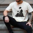 Emily Dickinson Reading A Book Men's Comfort Colors T-Shirt Ivory Emily Dickinson Reading A Book Men's Comfort Colors T-Shirt Ivory