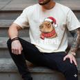 Ew People Capybara Christmas Introvert Holiday Humor Men's Comfort Colors T-Shirt Ivory