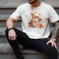 Fall Colors s I Love Fall s Books & Pumpkins Men's Comfort Colors T-Shirt Ivory