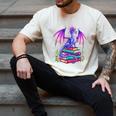 Fantasy Dragon Reading Books Bookworm Men's Comfort Colors T-Shirt Ivory Fantasy Dragon Reading Books Bookworm Men's Comfort Colors T-Shirt Ivory