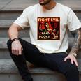 Fight Evil Read Books Propaganda Poster Men's Comfort Colors T-Shirt Ivory