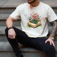 Floral Book Bloom Wildflowers Literature Nature Fantasy Men's Comfort Colors T-Shirt Ivory